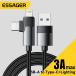 Essager 2-in-1 Right Angle Cable USB A To Typec Lighting 3A Fast Charging E
