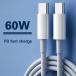 PD 60W USB C to USB Type C Cable Fast Charge For iPhone1516Pro Plus Pro MAX