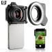 APEXEL Professional HD 10-20X Zoom Macro Lens with Fill Light, Portable Mob