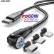USLION PD60W Magnetic Charging Cable Laptop Data Transfer Cable Tablet Type
