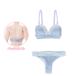 1/6 Q*z elegant кружевной бюстгальтер & шорты set голубой × белый ( кукла для )[azon]{ продажа settled * наличие товар }