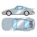 1/43 Porsche 911 (964) турбо S Flat нос 1994 Pola - серебряно-металлический [ макияж ][ бесплатная доставка ]{ нет в наличии }