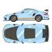 1/43 Porsche 911 (991.2) GT3 RSvai The  - упаковка 2018 Gulf голубой [ макияж ][ бесплатная доставка ]{ нет в наличии }