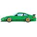 1/43 Porsche 911 (997) GT3 RS 2007 (BBS LM колесо ) зеленый / черный li Bally [ макияж ][ бесплатная доставка ]{ нет в наличии }