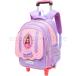  new goods to lorry bag carry bag Kids rucksack child rucksack set 6 wheel caster 3 type ribbon dot pattern pretty high capacity light weight water-repellent girl 