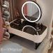  туалетный столик Северная Европа способ туалетный столик с зеркалом стиль .. серия LED зеркало под кожу туалетный столик s набор инструментов .. косметика стол маленький туалетный столик cosme шт. место хранения Mini 