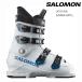 Salomon лыжи ботинки 2024 SALOMON S/MAX 60T L White RACE BLUE Process Blue Junior Kids 