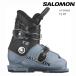  Salomon лыжи ботинки 2024 SALOMON T2 RT Black Copen Blue White 2 пряжка Junior Kids мужчина 