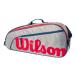  Junior ракетка для 3шт.@ место хранения Wilson (Wilson) 2025 JUNIOR 3pk one плечо модель Junior чехол для ракетки WR8023901001 серый × красный (25y9m)