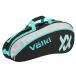 3шт.@ место хранения Volkl (Volkl) 2022 TOUR PRO Tour Pro чехол для ракетки теннис сумка V71203-BK× бирюзовый × серебряный (22y3m)
