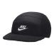  Nike (NIKE) унисекс FLY с хлопком & флис материалы 5 panel Flat Bill колпак FJ8627-010 черный (23y10m)