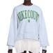  Япония размер Nike (NIKE) 2025 SP женский COURT PHOENIX FLEECE over большой размер вырез лодочкой длинный рукав спортивная фуфайка HQ0352-085(25y1m теннис )