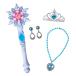  - k(HAC) snow Princess magical палка колье * Tiara * серьги .. sama . преображение! мелодия & свет тип аккумулятора HAC5586 голубой (26y9m)