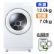 �y�W���ݒu�������z���� TW-127XM5R(W)�y�E�J���z����12kg/����7kg �h���������󊣑��@ ZABOON �O�����z���C�g TW-127XM5R-W
