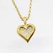 * б/у прекрасный товар *18 золотой diamond 1.00ct Heart дизайн подвеска есть колье 
