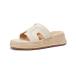  толщина низ сандалии женский Wedge подошва эспадрильи шлепанцы jute сандалии 6cm каблук ..... прекрасный ножек лето resort пляж 