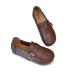  Loafer женский раунд tu.... мягкий casual мокасины ремень имеется retro лес девушка туфли-лодочки женская обувь ходить на работу посещение школы 