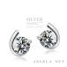 �s�A�X ���f�B�[�X �W���R�j�A �V���o�[925 �A�����M�[�Ή� SILVER �X�^�b�h�s�A�X ����2�Z�b�g