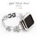 Apple Watch Apple часы замена частота цепь ремень три лист. clover ощущение роскоши Kirakira стразы красивый оборудование орнамент elegant 38/40mm 42/44mm