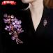  букетик брошь фиолетовый цвет. . товар есть цветок букет стразы упаковка соответствует свадьба церемония окончания входить . тип память день 