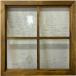 FIX окно *. внутреннее окно Anne teak brown Alto doi che стекло двусторонний . ввод 60×3.5×60cm из дерева .. . ручная работа прием заказа сборный 