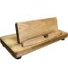  планшет подставка ipad вертикальный * ширина двоякое применение 19.5×9×7cm Anne teak brown из дерева .. . ручная работа прием заказа сборный 