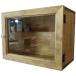  фигурка кейс Anne teak brown w32d18h24cm прозрачный стекло из дерева .. . прием заказа сборный 