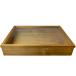  дисплей кейс прозрачный стекло Anne teak brown 60×40×11cm кнопка, ручка настройки нет из дерева .. . ручная работа прием заказа сборный 
