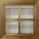 . внутреннее окно Alto doi che стекло FIX окно Anne teak brown 35×2.5×35cm двусторонний 10 знак . ввод Северная Европа из дерева .. . ручная работа прием заказа сборный 