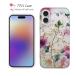  мягкий чехол цветочный принт смартфон кейс TPU пурпурный. .. красочный цветок iPhone17 Pro Max iPhone Air iPhone16e Xperia Galaxy AQUOS Pixel