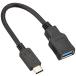  Elecom USB кабель Type C изменение кабель (USB A to USB C) USB3.1(Gen1) основа 3A мощность максимальный 5Gbps черный USB3-AFCM01BK