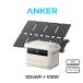 �|�[�^�u���d�� Anker Solix C1000 Gen 2 Portable Power Station �I�t�z���C�g with Anker Solix PS100 Compact Portable Solar Panel 1024Wh