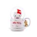[ Sanrio герой z×JARLL] Hello Kitty Рождество кофейная чашка "снежный шар" музыкальная шкатулка интерьер украшение украшение подарок день рождения KT23055-JP 8442