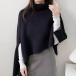 пончо muffler asimeto Lee вязаный женский новый год распродажа 2025 Halloween Layered вязаный tops накладывающийся надеты перо тканый ( черный )