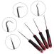 4 шт. комплект pick tool pick up tool наклейка отдирание уплотнительное кольцо крюк уплотнительное кольцо снимать сальник съемник крюк комплект прокладка снимать Driver 
