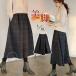  широкий брюки гаучо брюки женский осень-зима 9 минут длина в клетку body type покрытие прекрасный ножек s машина cho casual одноцветный стиль женский девочка надеты ..