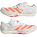  Adidas (adidas) наземный шиповки обувь Adi Zero высокий Jump мужской бег высота ..(26ss) белый x orange 25.5-27.0cm JQ0811[ADJSPK]
