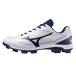  Mizuno (MIZUNO) бейсбол отметка шиповки подушка Revo dia (25aw) белый x темно-синий 23.0-28.0cm 3E соответствует широкий 11GP252514