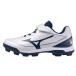  Mizuno (MIZUNO) подросток бейсбол отметка шиповки подушка Revo dia Junior (25aw) белый x темно-синий 19.0-24.0cm 3E соответствует широкий 11GP252714