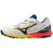  Mizuno (MIZUNO) бейсбол тренировочная обувь tore колодка подушка Revo dia футболка (26ss) белый x темно-синий 26.0-28.0cm 3E соответствует 11GT262001