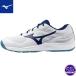  Mizuno (mizuno) теннис обувь BREAK SHOT 5 WIDE CS( вход модель ) break Schott (25ss) ковровое покрытие пальто для белый × голубой 61GR254215
