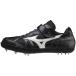  Mizuno (mizuno) наземный шиповки обувь поле geo HJ-C пробег высота . для (24ss) черный белое золото 2E U1GA204252