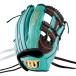  Wilson (rawlings) женщина софтбол для перчатка женщина специальный Wilson Queen DUAL 87 Wilson k.-n двойной для игрока внутреннего поля D Brown x зеленовато-голубой Ss WBW104496