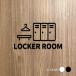 [LOCKER ROOM] акрил производства путеводитель дверная табличка черный / белый смешанные товары уборная дверь туалет руководство pikto грамм офис инвентарь picsgn-l-25