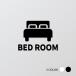 [BED ROOM] акрил производства путеводитель дверная табличка черный / белый смешанные товары уборная дверь туалет руководство pikto грамм офис инвентарь picsgn-l-49