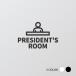 [PRESIDENTS ROOM] акрил производства путеводитель дверная табличка черный / белый смешанные товары уборная дверь туалет руководство pikto грамм офис инвентарь picsgn-l-72