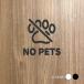 [NO PETS] акрил производства путеводитель дверная табличка черный / белый смешанные товары уборная дверь туалет руководство pikto грамм офис инвентарь picsgn-l-78