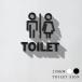 [TOILET] акрил производства туалет путеводитель дверная табличка черный / белый смешанные товары уборная дверь туалет руководство pikto грамм офис инвентарь picsgn-ml