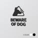[BEWARE OF DOG] акрил производства путеводитель дверная табличка черный / белый смешанные товары уборная дверь туалет руководство pikto грамм офис инвентарь picsgn-s-05