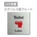 [Ladies toilet]W150mm×H150mm/W200mm×H200mm нержавеющая сталь дверная табличка конференц-зал офис фирма длина .strs-prt-39